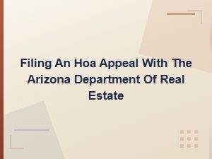 How to Appeal an Hoa Board Decision in Arizona